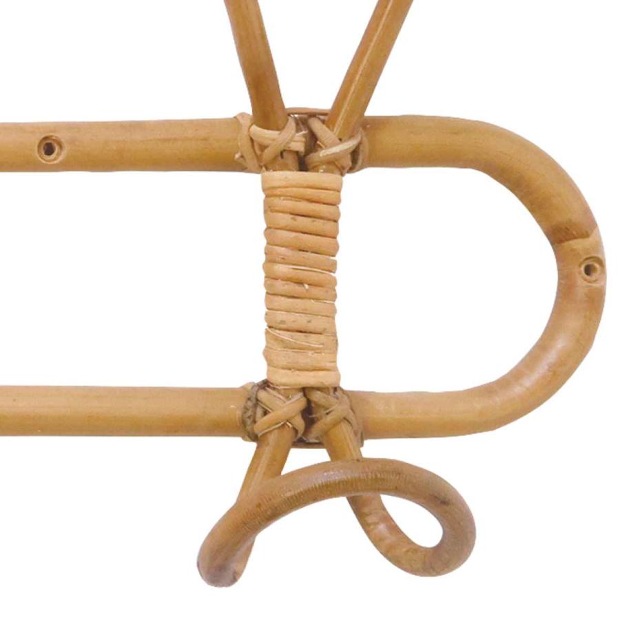 クレエ ユグラ ウォールハンガー 3連 ラタン （ フック 壁面収納