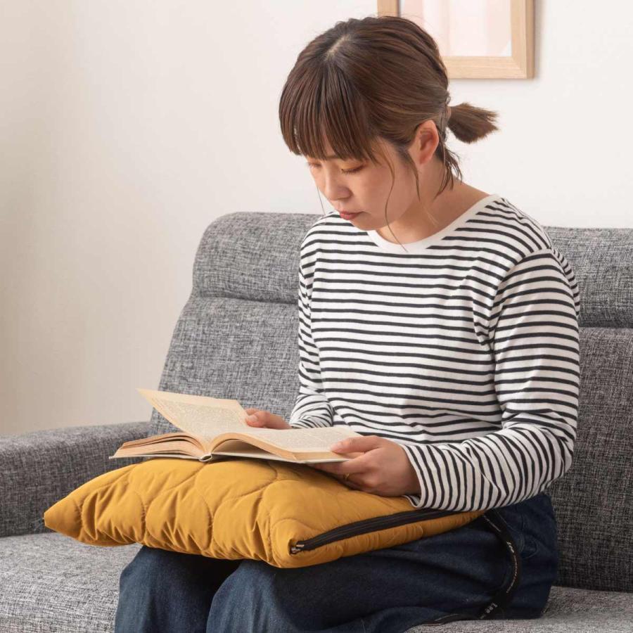 クッションブランケット 2WAY ハーフサイズ アウトドア （ 大判