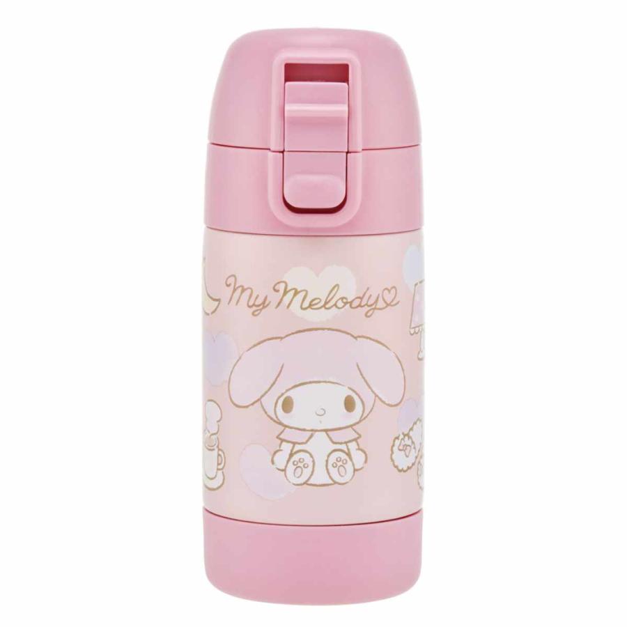 子ども用水筒 ピンク キャラクター スケーター 水筒 350ml ステンレス一層ダイレクトボトル キャラクター