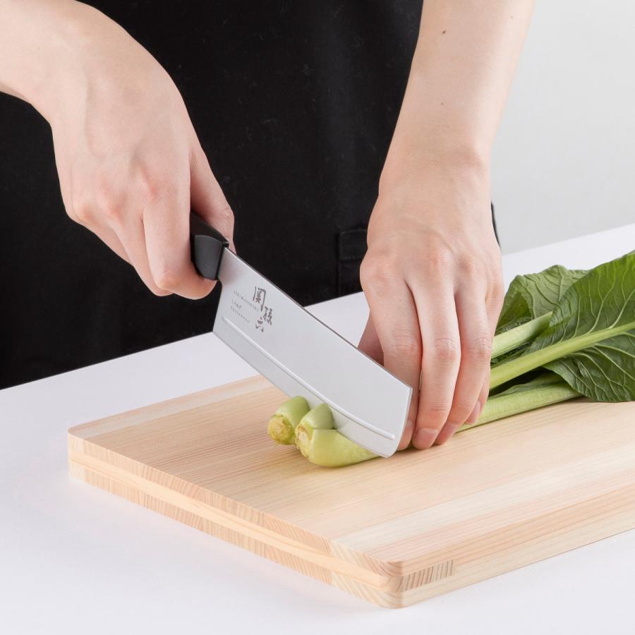関孫六 菜切り包丁 15cm しろねず 日本製 貝印 （ 包丁 菜切 野菜包丁