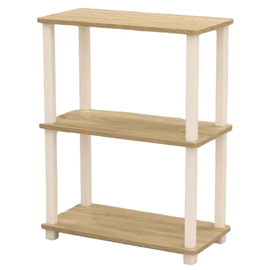 多機能オープンラック - スリムデザイン 幅59cm エイ・アイ・エス オープンラック 3段 簡単組立て 幅59cm （ 収納