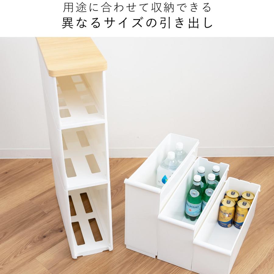 Like-it キッチンストッカー スリムストレージ 耐熱木天板 Like-it キッチンストッカー スリムストレージ 耐熱木天板