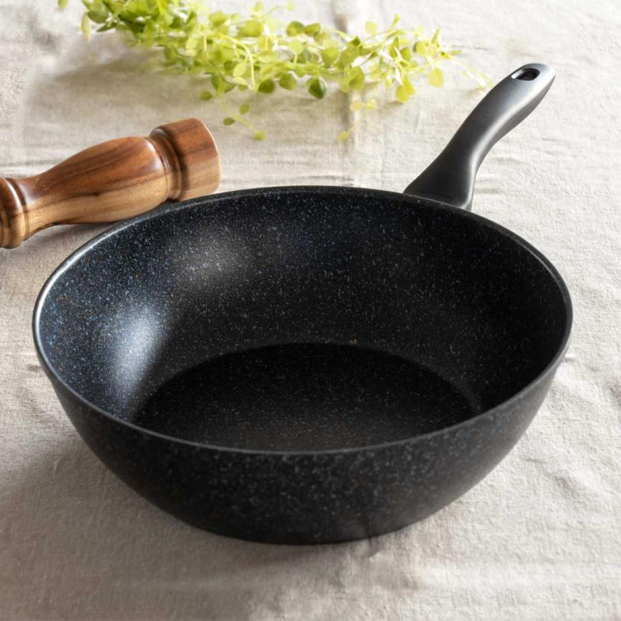 炒め鍋 28cm IH対応 軽量 タフクック 深型フライパン ダイヤモンド