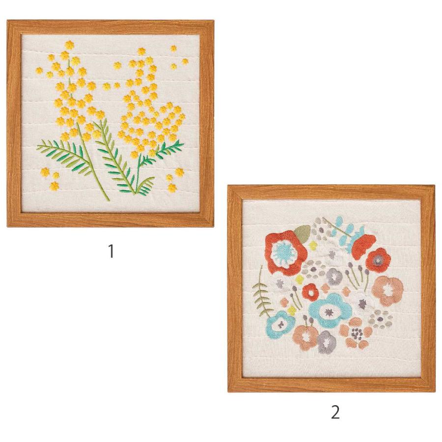 HAGiHARA（萩原） ファブリックパネル KUKKA クッカ 刺繍 25×25cm