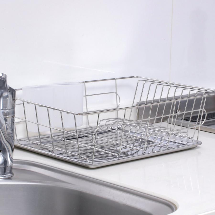 パール金属 水切りラック シンプル・ウェア ステンレス製水切り