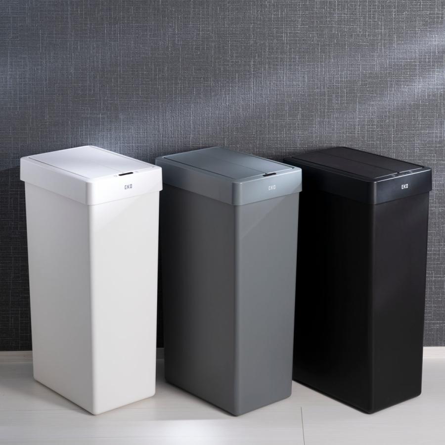 EKO ゴミ箱 30L エックスウィングライトセンサービン （ イーケーオー ごみ箱 30リットル センサー式 自動開閉 樹脂製 電池式 ふた付き 分別 一年保証付き ）｜livingut｜16