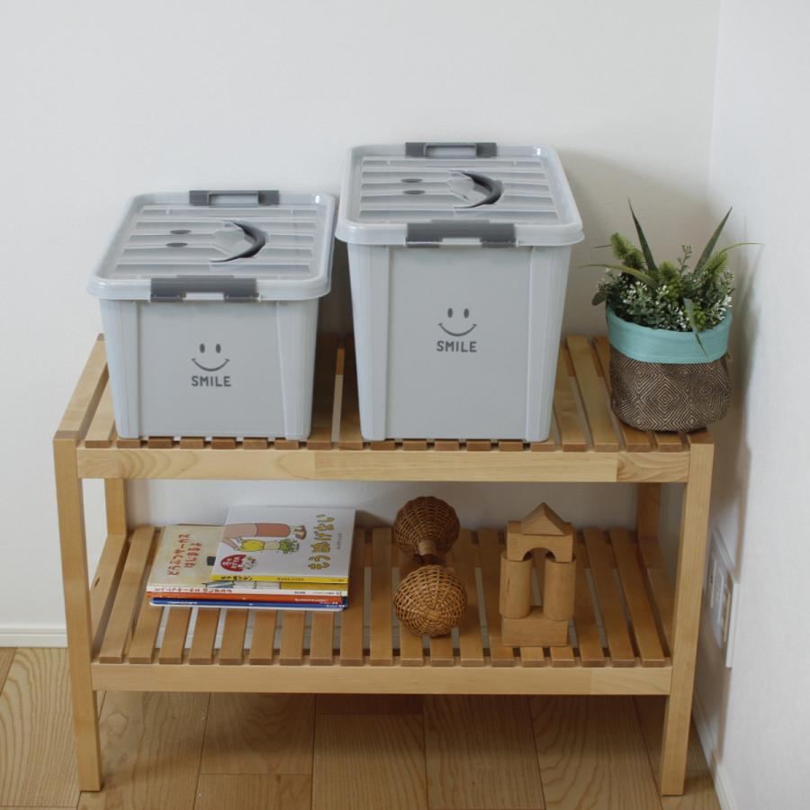 おもちゃ箱 中身が見やすいスマイルボックス Mサイズ 幅40×奥行28×高さ