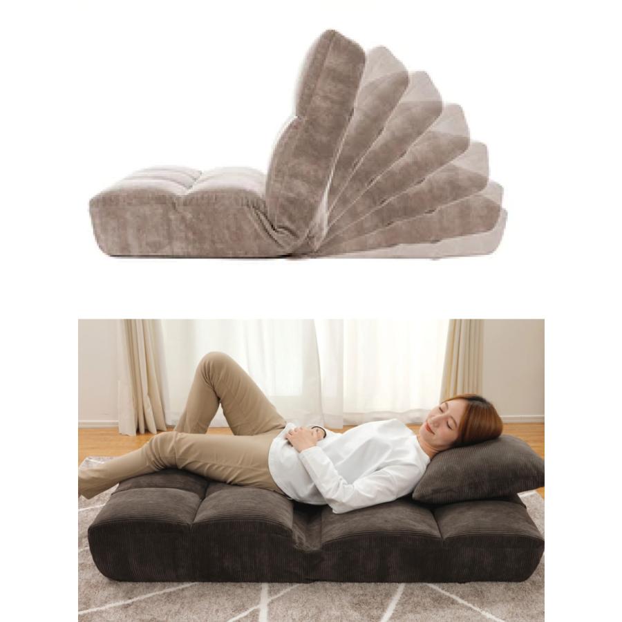 セルタン 座椅子 幅74cm リクライング 包み込まれる大型座椅子