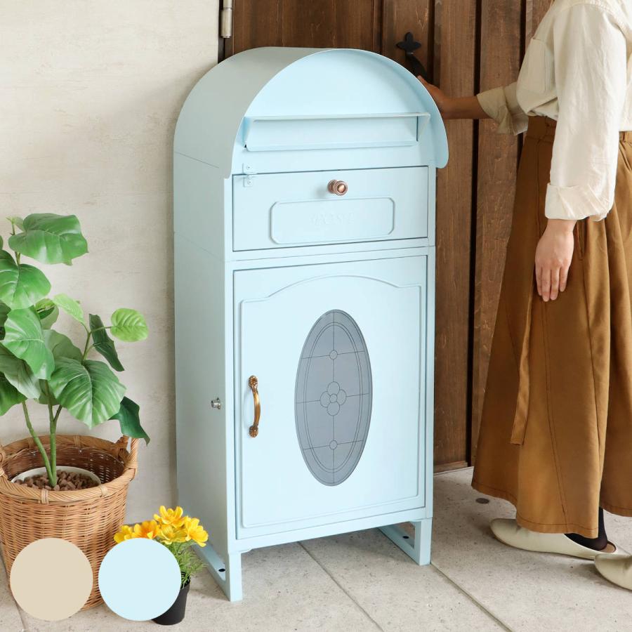 ヤマソロ 宅配ボックス ポスト一体型 ラグラス ポスト 置き型 （ 宅配