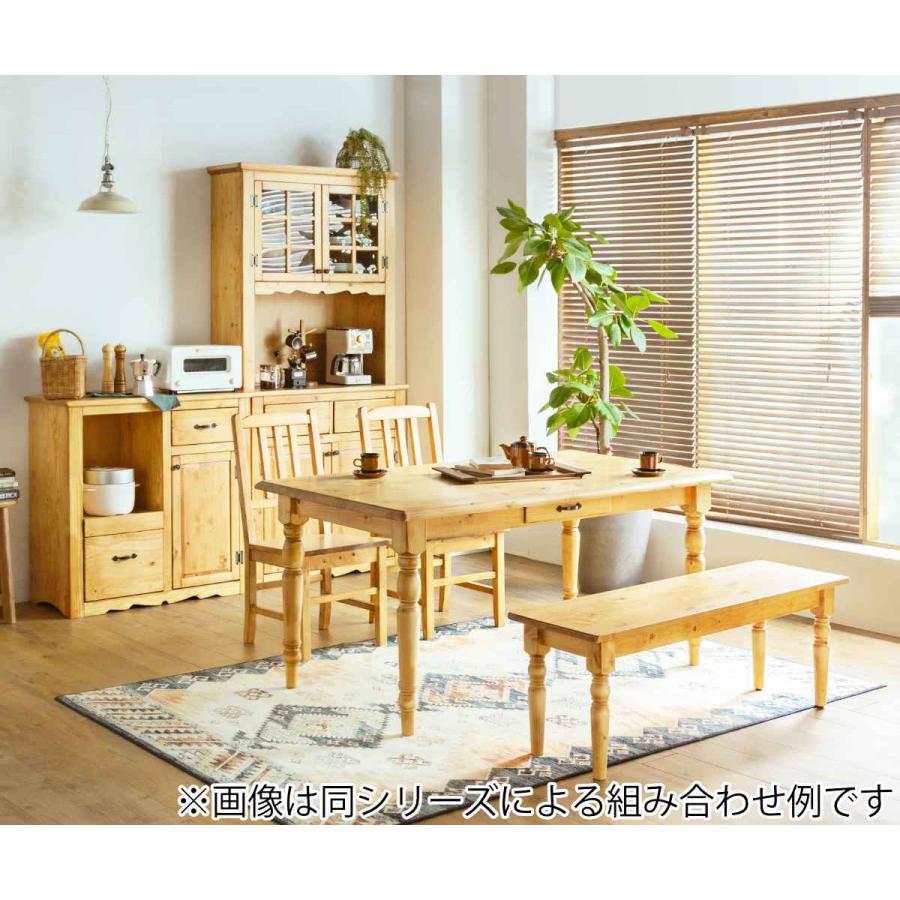 カップボード 食器棚 カントリー調 パイン材 幅90cm ( キッチン カップボード 食器棚 カントリー調 パイン材 幅90cm ( キッチン