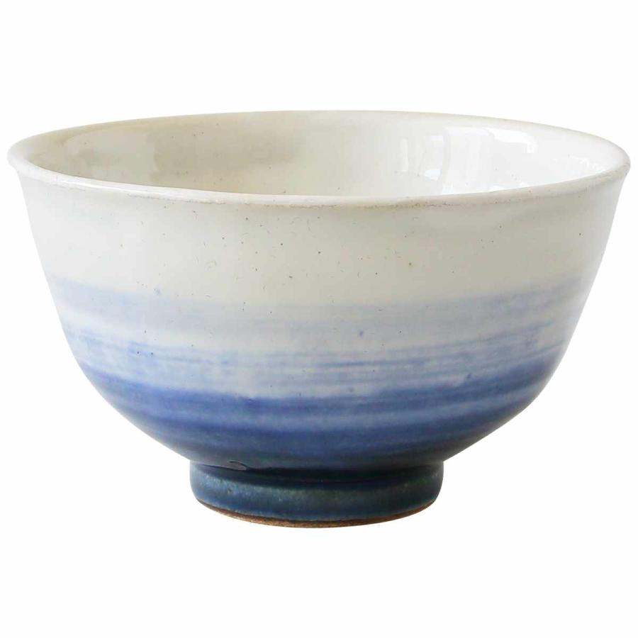 飯碗 11cm 裾濃 藍花 陶器 波佐見焼 （ 食洗機対応 電子レンジ