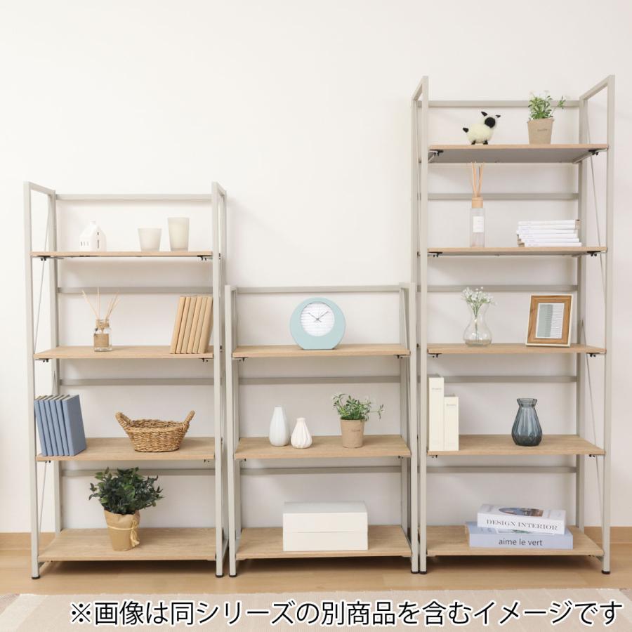 不二貿易（Fuji Boeki） シェルフ 幅61cm 3段 折りたたみ式
