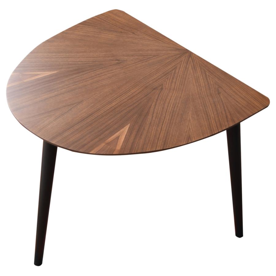 円形木製テーブル　半円 ダイニングテーブル 半円型 幅90cm マリヤ （ 円形 丸 ラウンド