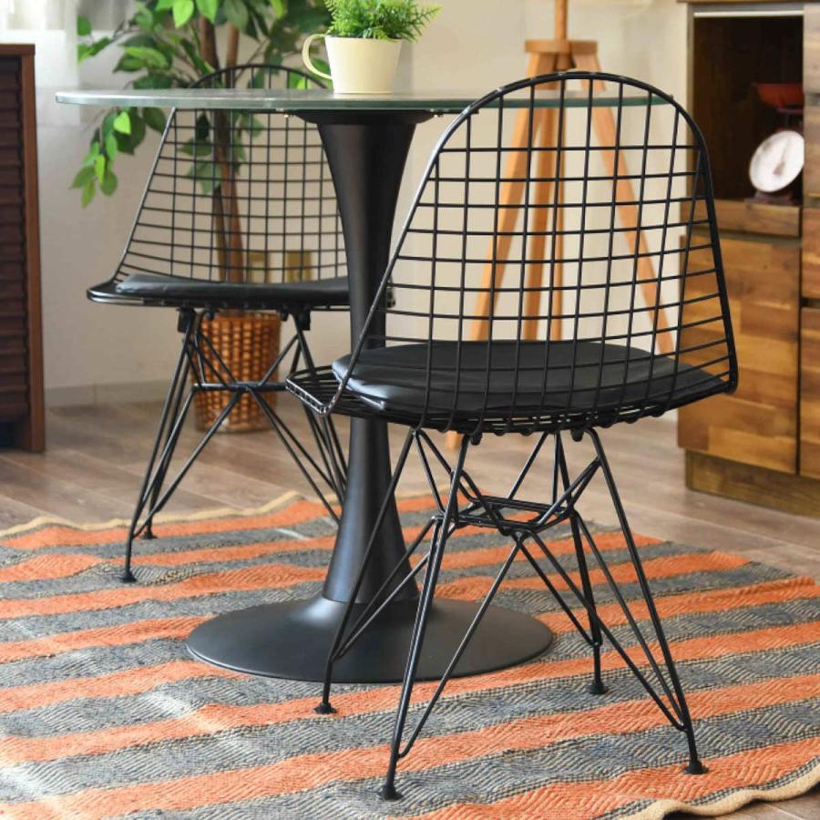 ワイヤーチェア 座面高42cm エッフェルベース （ ダイニング チェア