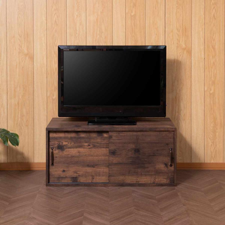 上置き棚 幅90cm 引戸式 ヴィンテージ調 Arizona （ アリゾナ 上置き