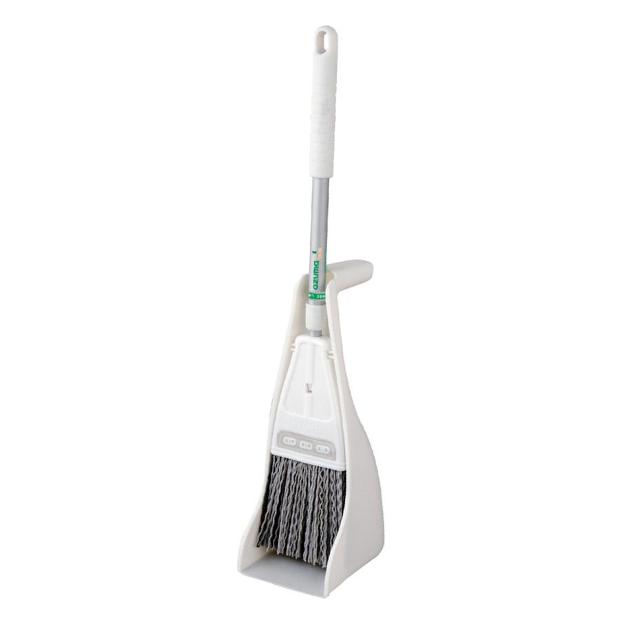 アズマ工業 ほうき チリトリ セット プチチリトーレベランダ用 AZ190-VER （ ほうきちりとりセット スリム ベランダ 伸縮 長さ ...
