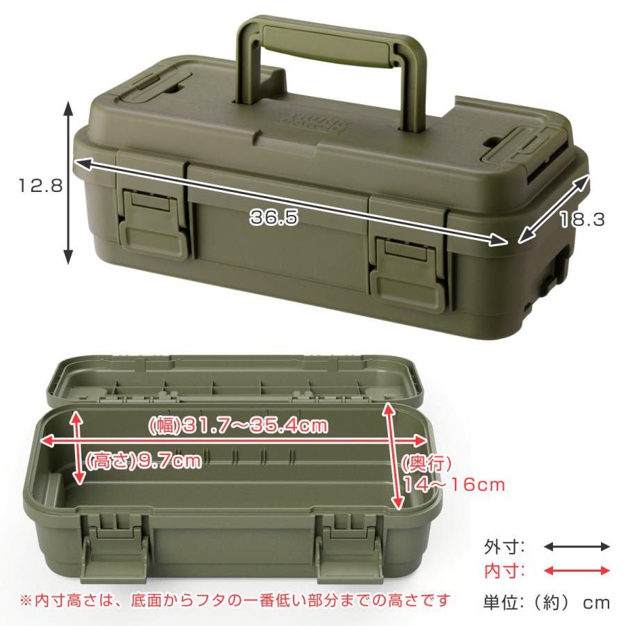 RISU（リス） 収納ボックス TC スタックカーゴ S-4 幅36.5×奥行18.3×高