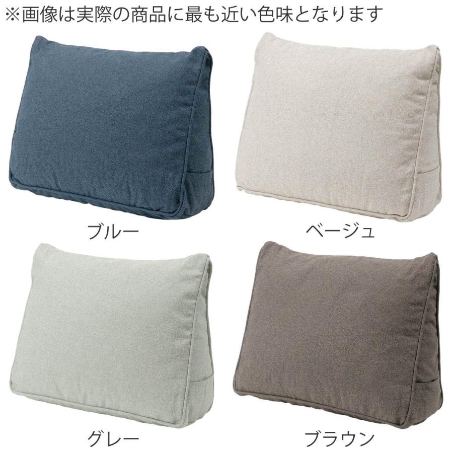 特典付き 背もたれクッション 幅60cm 4WAY 三角 カバー付き 洗える 足