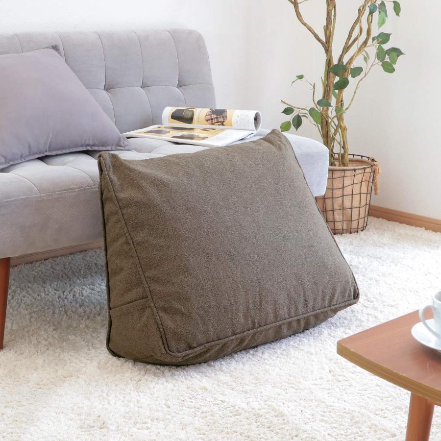 特典付き 背もたれクッション 幅60cm 4WAY 三角 カバー付き 特典付き 背もたれクッション 幅60cm 4WAY 三角 カバー付き