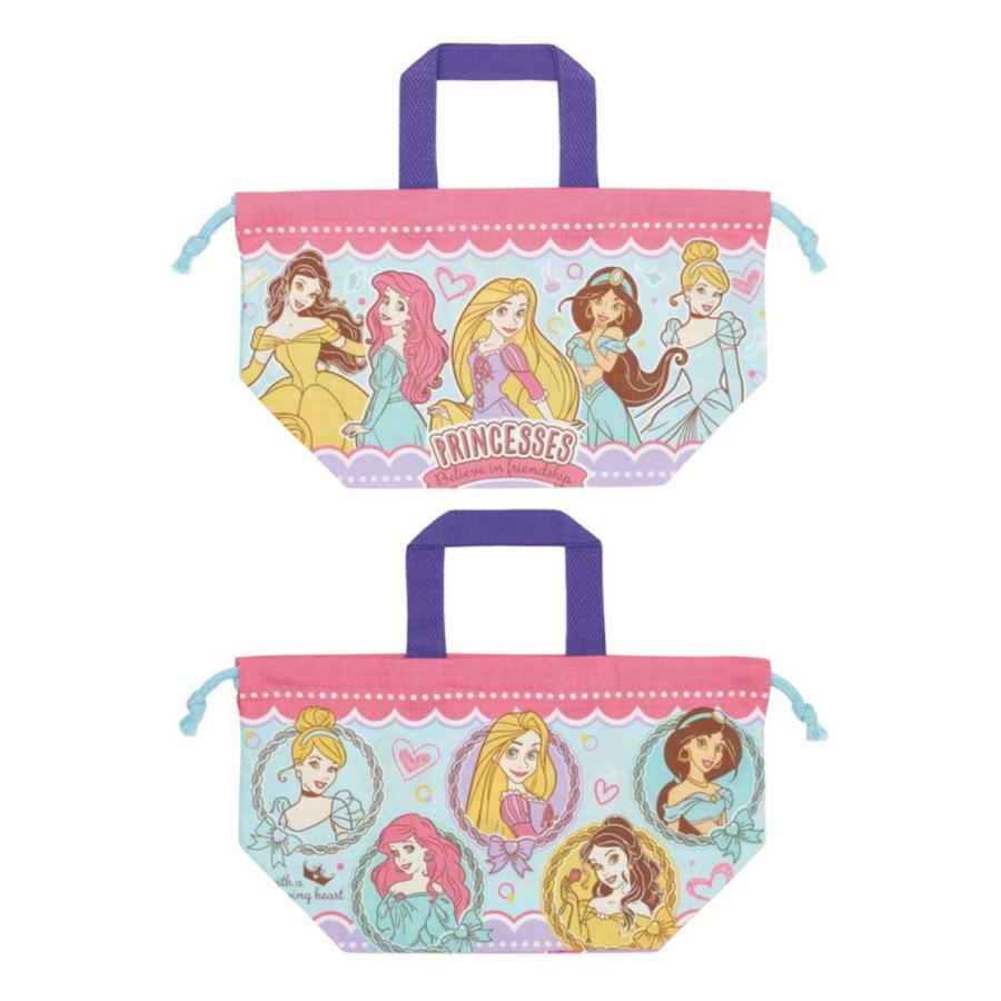 スケーター ランチ巾着 プリンセス24 （ ディズニープリンセス 弁当袋