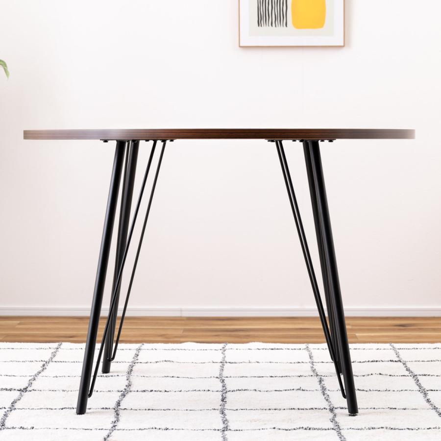 東谷 ダイニングテーブル 円型 幅105cm スチール脚 ( 2人掛け 4 東谷 ダイニングテーブル 円型 幅105cm スチール脚 ( 2人掛け 4