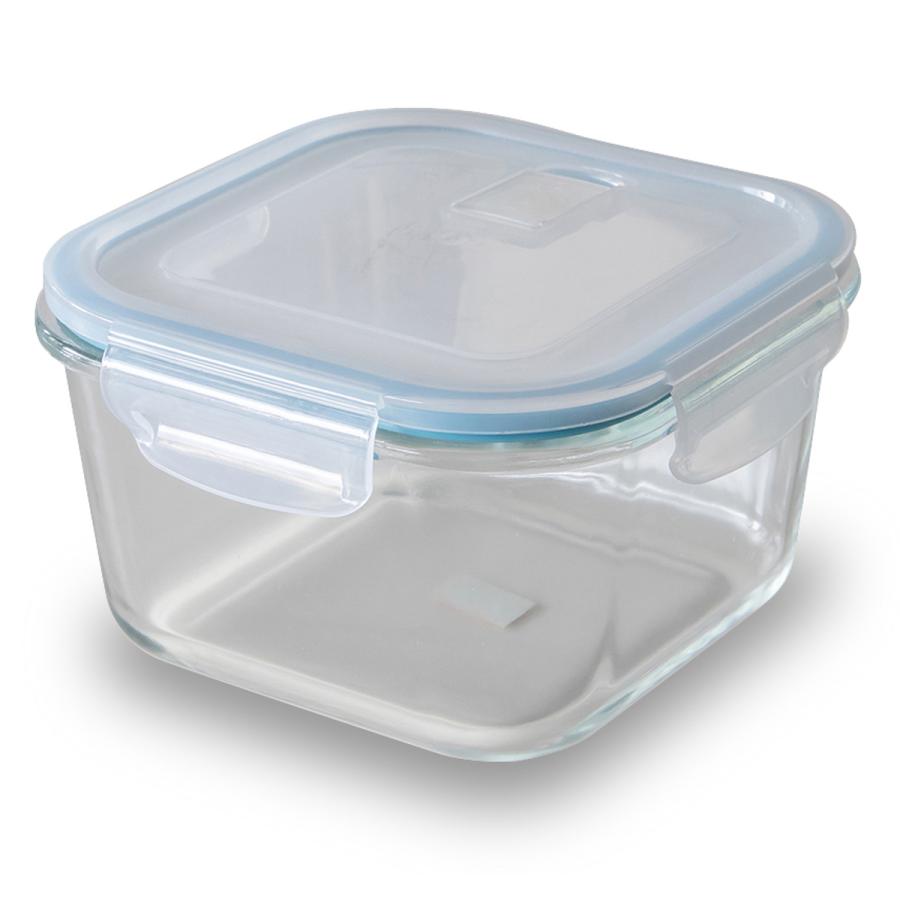 保存容器 950ml 耐熱ガラスパック 角 深 （ 耐熱ガラス ガラス 電子