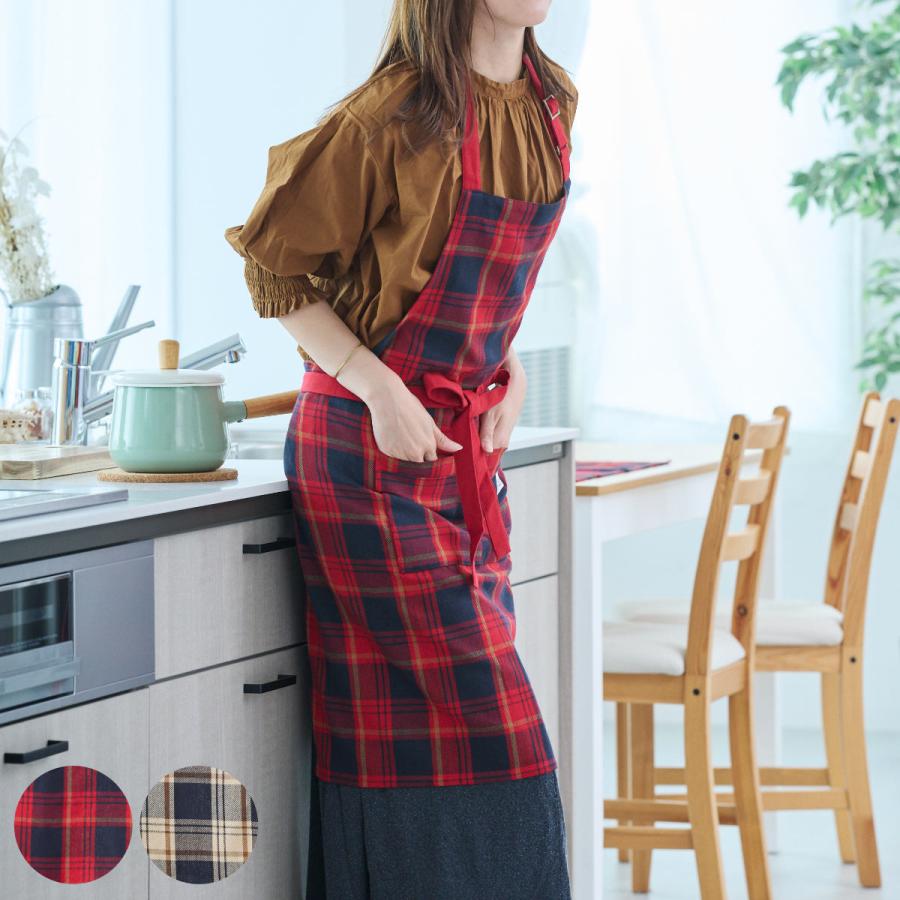 PERSON'S チェック柄エプロン フリーサイズ PERSON'S チェック柄エプロン フリーサイズ PERSON´S チェック柄