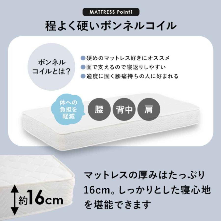 HAGiHARA マットレス付ベッド シングル ボンネルコイル すのこ HAGiHARA マットレス付ベッド シングル ボンネルコイル すのこ