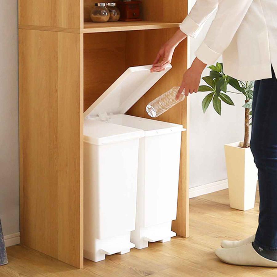 ホームテイスト ごみ箱上ラック 幅59cm 木製 スリムタイプ ホームテイスト ごみ箱上ラック 幅59cm 木製 スリムタイプ