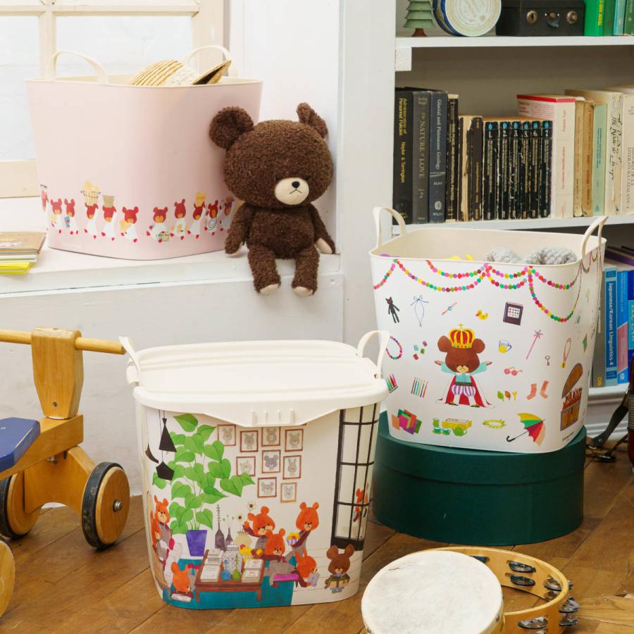 stacksto.（スタックストー） バスケット バケット M 25L くまのがっ