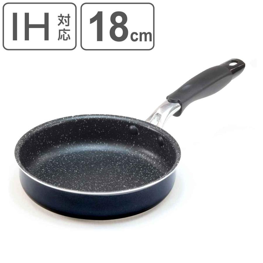 ナンセンジャパン フライパン 18cm IH対応 底広 底が広〜いフライパン2