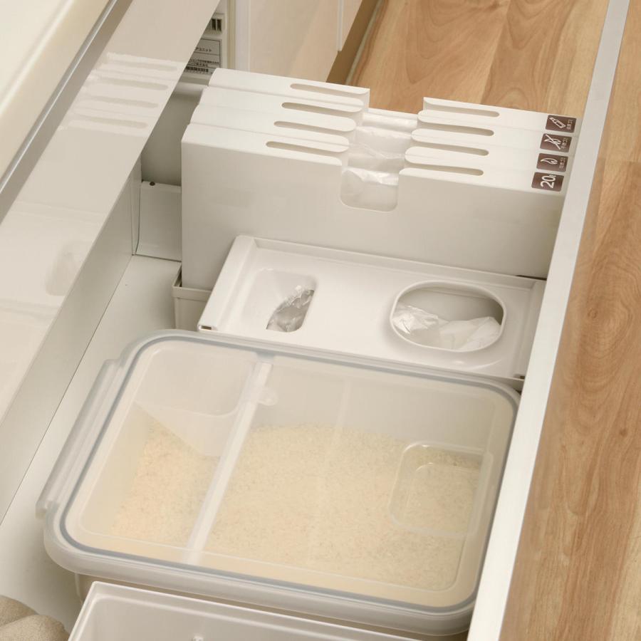 トトノ レジ袋ホルダー 引き出し用 レジ袋収納ボックスR （ レジ袋