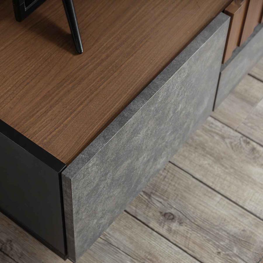 東馬（Tohma） テレビ台 幅179.9cm ローボード コンクリート調