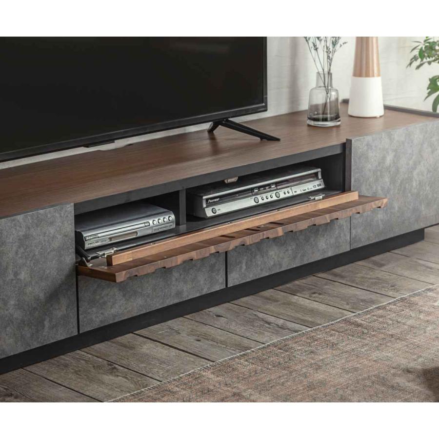 東馬（Tohma） テレビ台 幅179.9cm ローボード コンクリート調