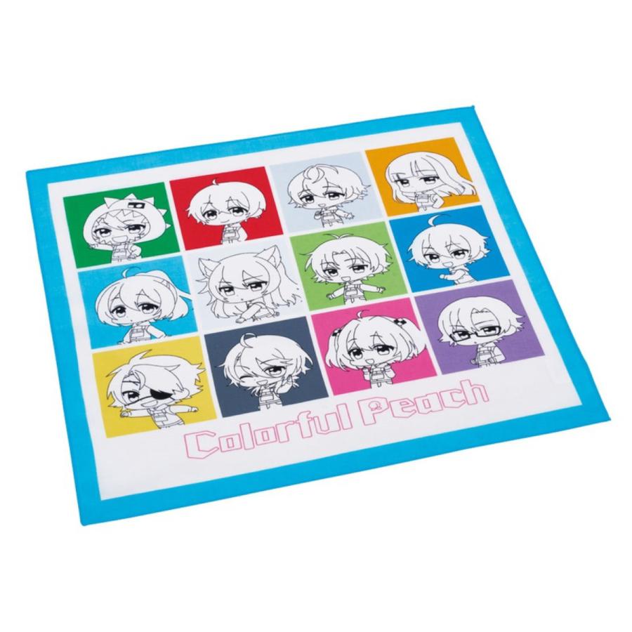 スケーター ランチクロス 43×43cm カラフルピーチ （ からぴち