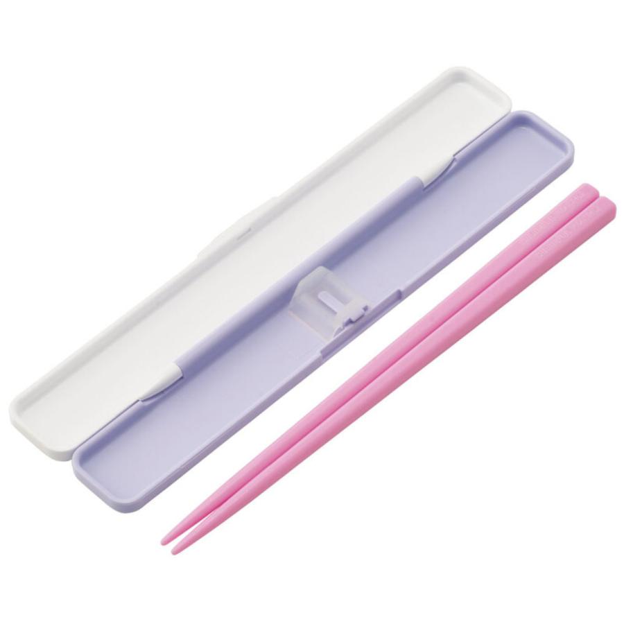 スケーター 箸箱セット 抗菌音の鳴らない箸箱セット カラフルピーチ