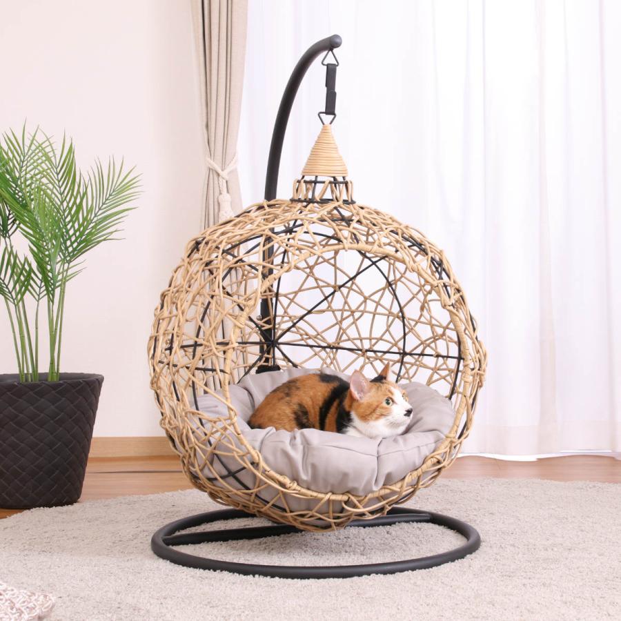 不二貿易 ペットベッド ハンギングチェア ペット用 丸型 吊り 不二貿易 ペットベッド ハンギングチェア ペット用 丸型 吊り