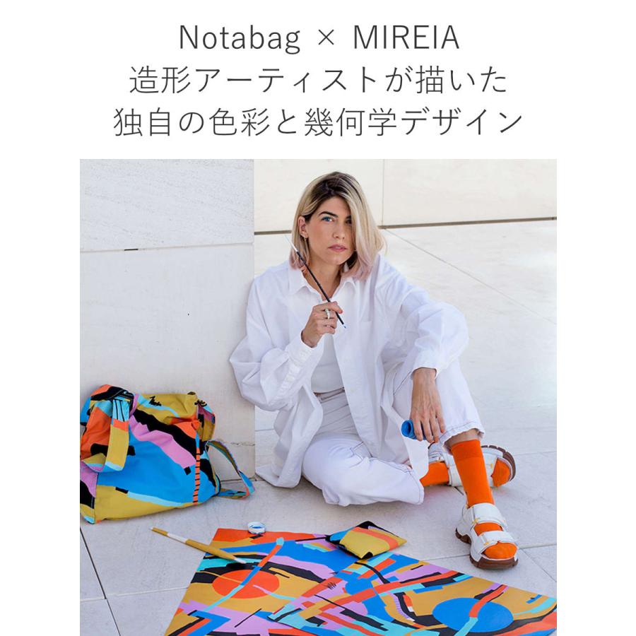 エコバッグ Notabag Tote MIREIA Roads （ ノットアバッグ 折りたたみ マチ広 ブランド トート ）｜livingut｜06