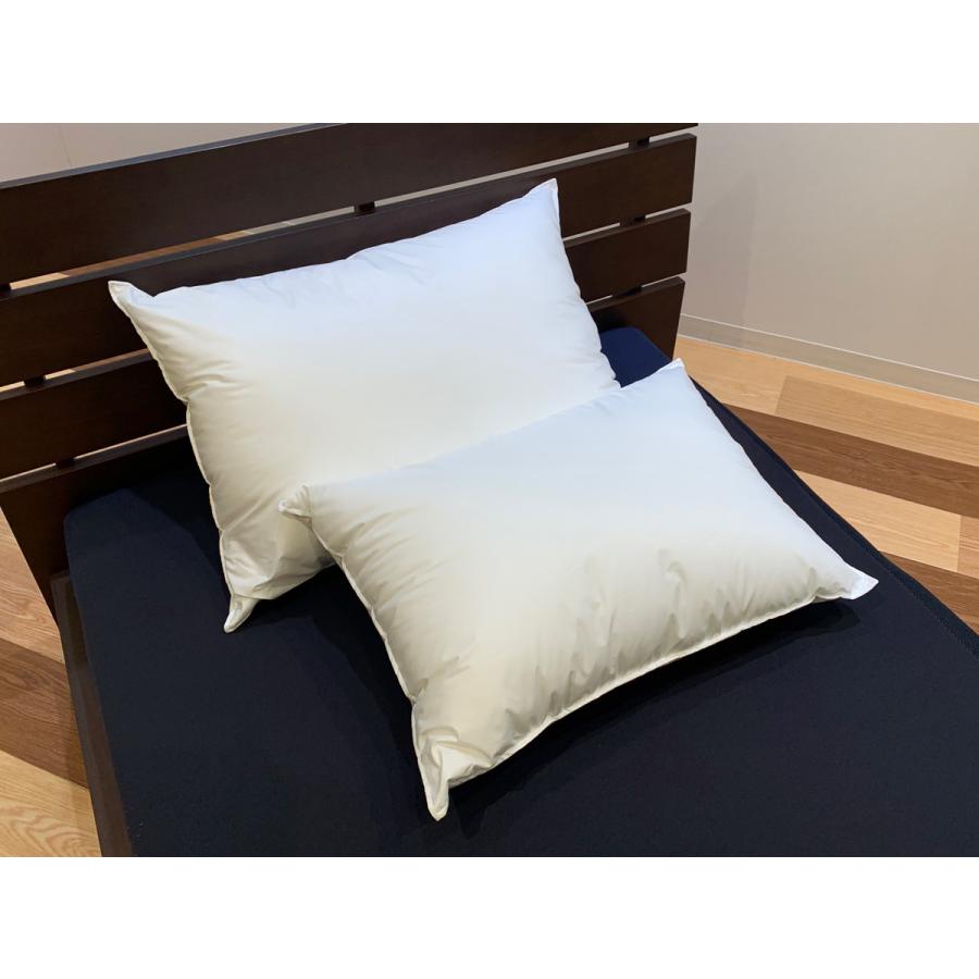羽毛まくら 43×63cm ホワイトダウン85％ 二層構造 手洗いOK 日本製