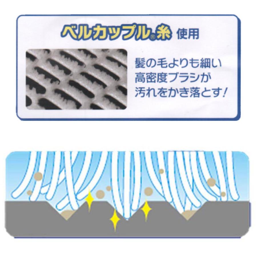 あみたわし そうじの神様 ペットボトルから生まれたキッチン用アミタワシ 1枚入り （ キッチン 掃除 ブラシ たわし タワシ スポンジ 鍋 フライパン 油汚れ ）｜livingut｜13