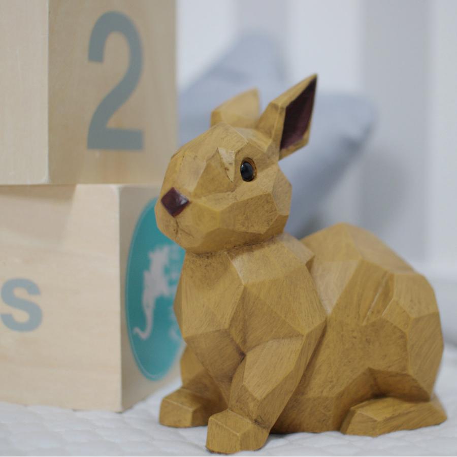 キシマ オブジェ スオーラマネーバンク ウサギ 貯金箱 （ マネー