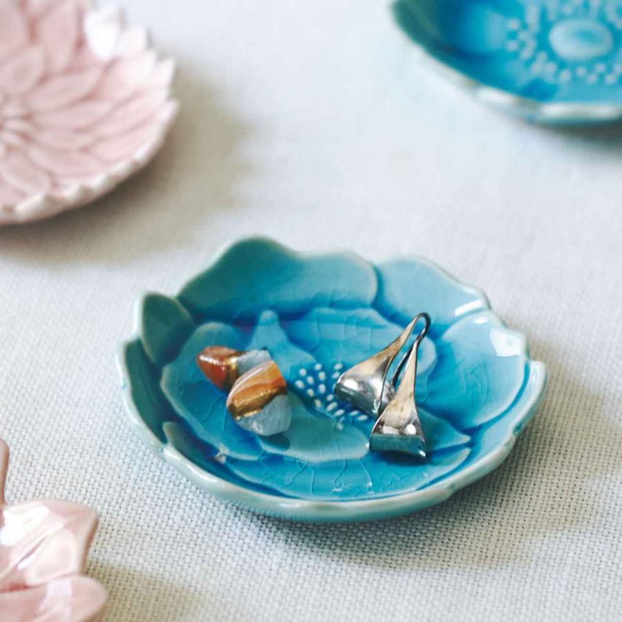 aito製作所 豆皿 ダリア 7cm 形 陶器 瀬戸焼 （ 食洗機対応 電子レンジ