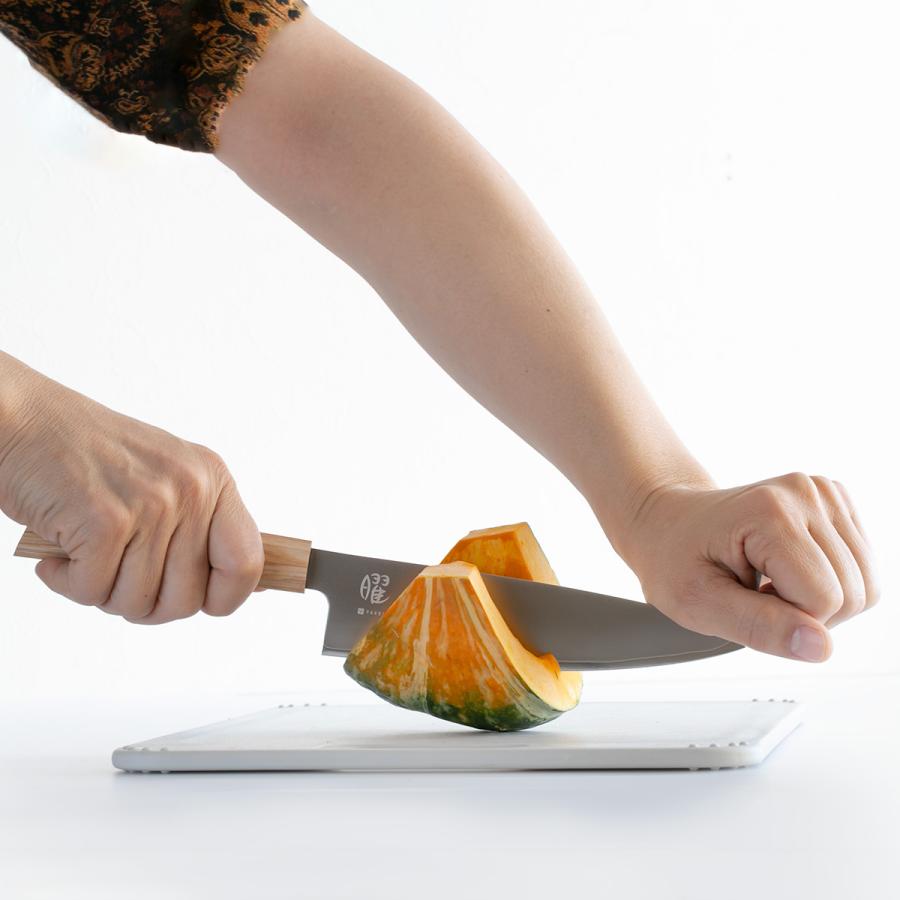 ヤクセル シェフナイフ 18cm 曜 いろは 白木 日本製 牛刀 （ 包丁 料理