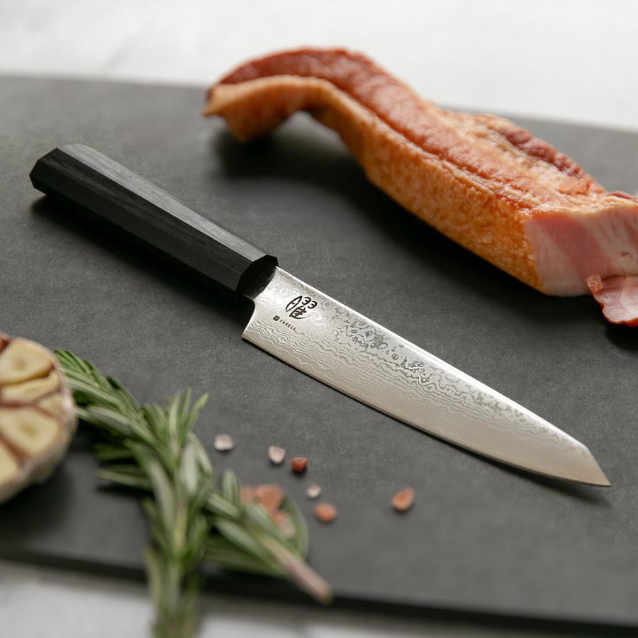 ヤクセル ペティナイフ 13cm 曜 たくみ ダマスカス 日本製 （ 包丁  