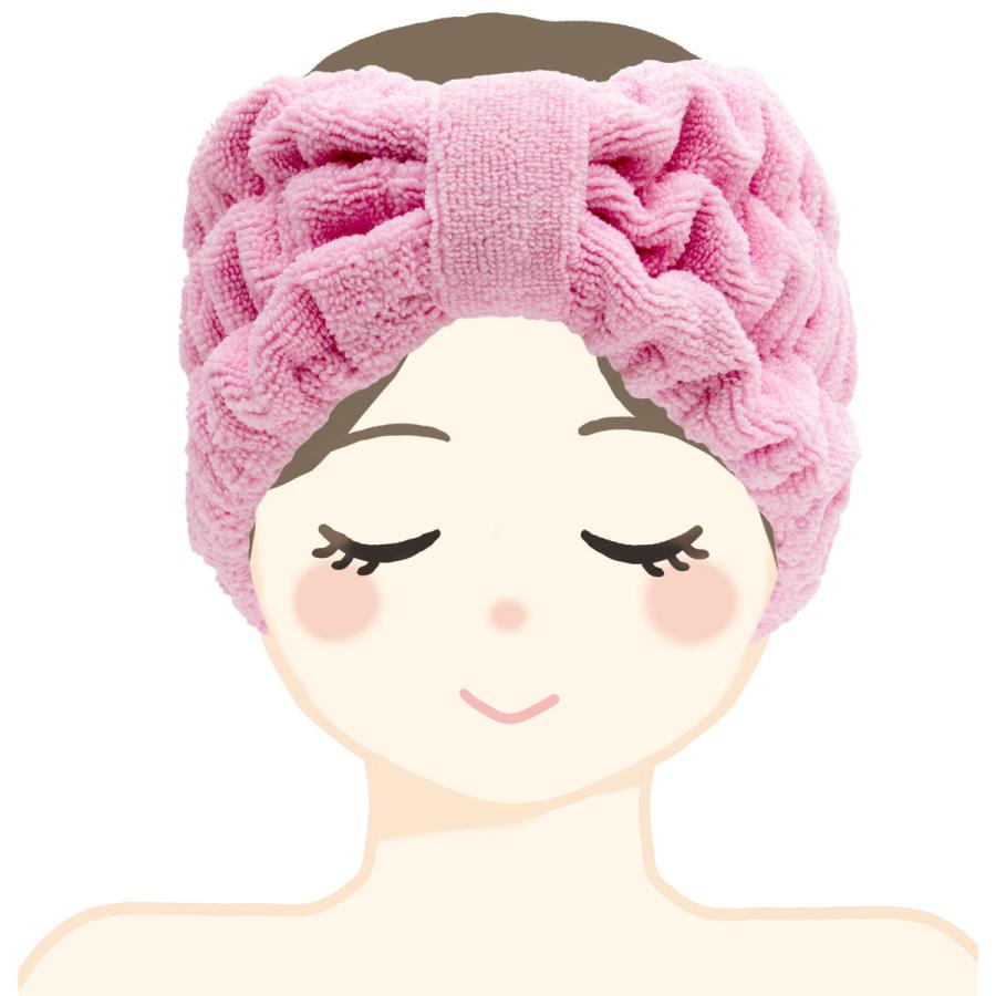 ヘアバンド すっきりまとまるヘアバンド （ ヘアーバンド 吸水 ターバン お風呂 ）｜livingut｜02