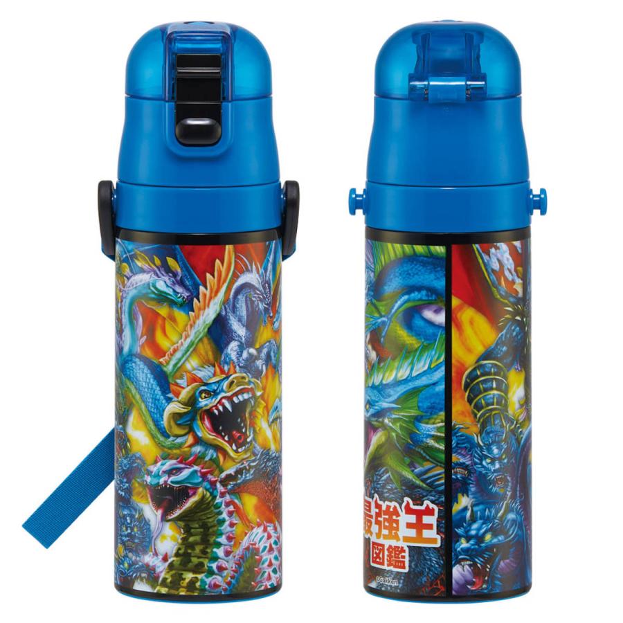 スケーター 水筒 470ml 超軽量ダイレクトボトル 最強王図鑑 保冷専用