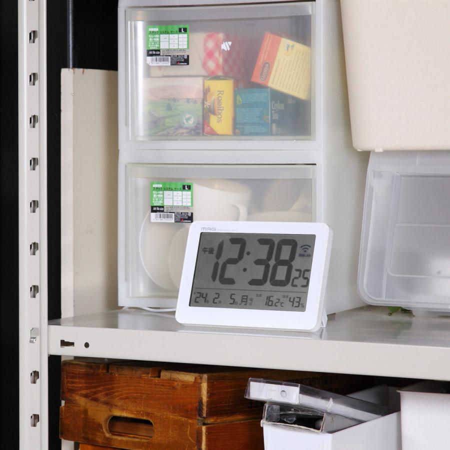 ノア精密 無線LAN 置掛両用時計 セットレス USB電源 MAG （ 時計 置掛