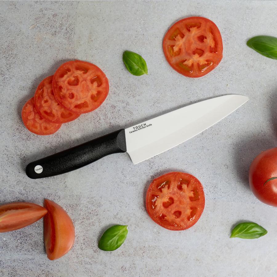 包丁 14cm セラミック製 TOUCH （ 三徳 料理包丁 食洗機対応 キッチン