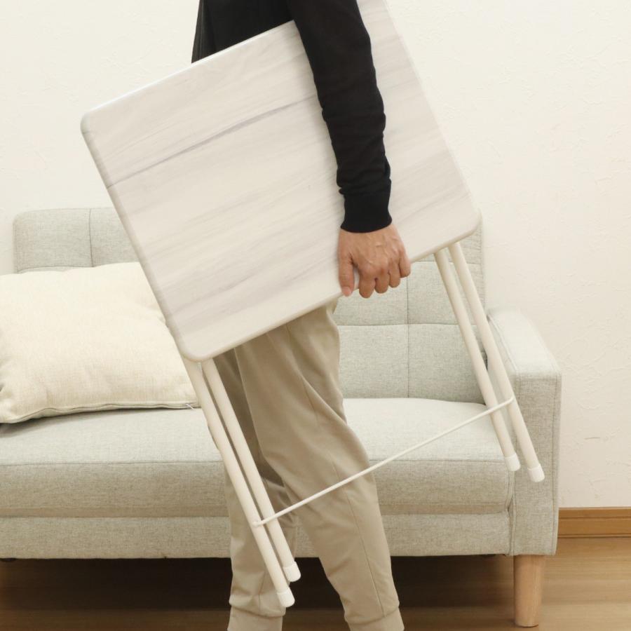 エイ・アイ・エス 折りたたみチェア テーブル セット 座面高47cm