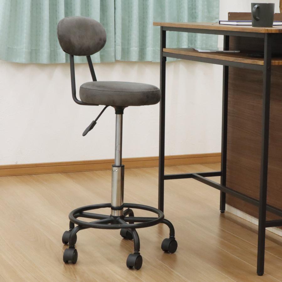 エイ・アイ・エス キャスター付きチェア 背付き 昇降式 回転式 座面高